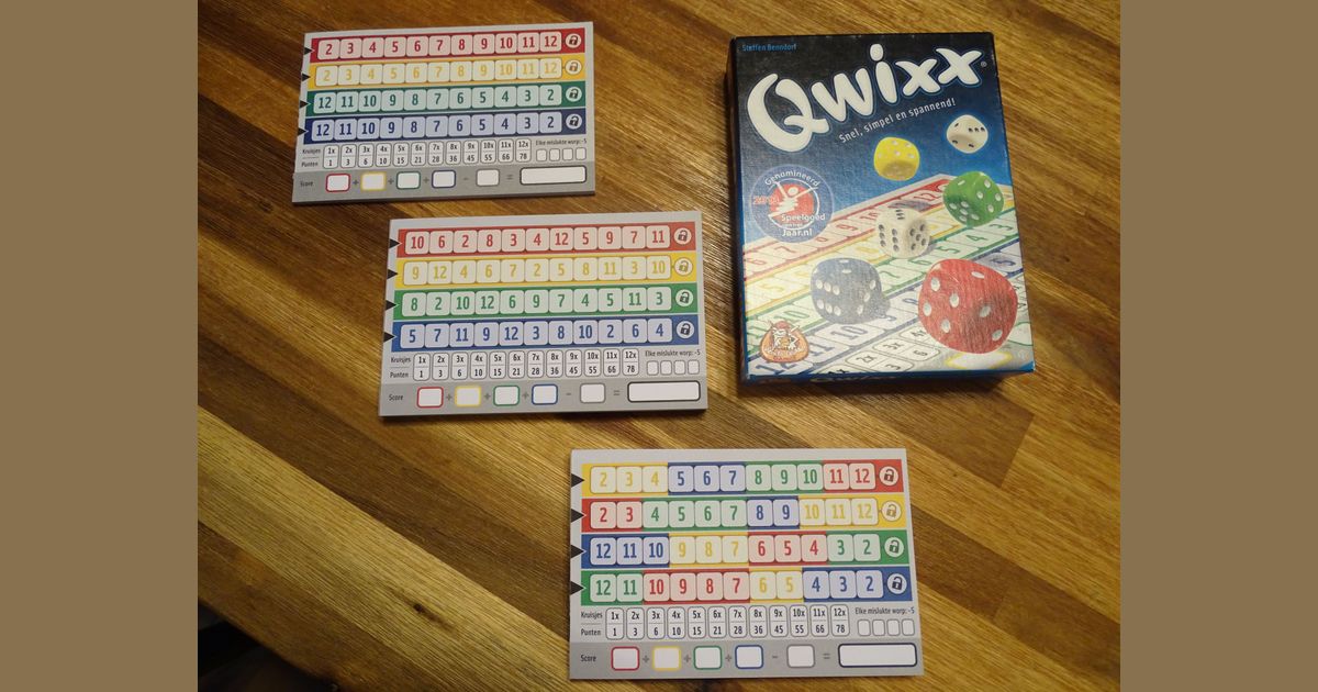 Boardgaming with children Qwixx Just kidding BoardGameGeek