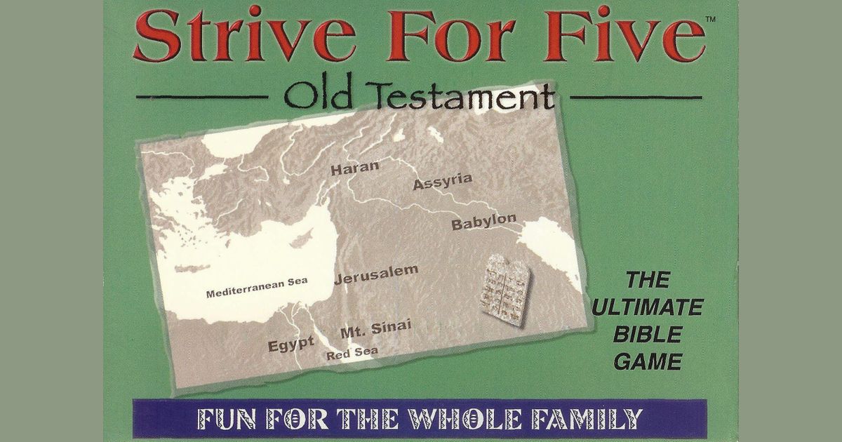 Strive For Five Old Testament Board Game BoardGameGeek