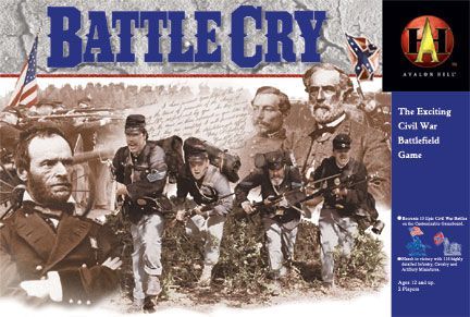 Battle Cry Board Game 3 x Union Cavalry with Flags USED 150th Anniversary