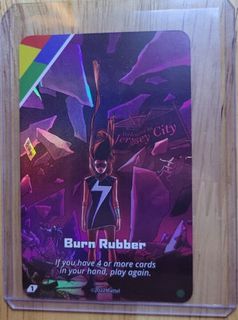 UNO Ultimate: Ms. Marvel – Burn Rubber Foil Chase Card