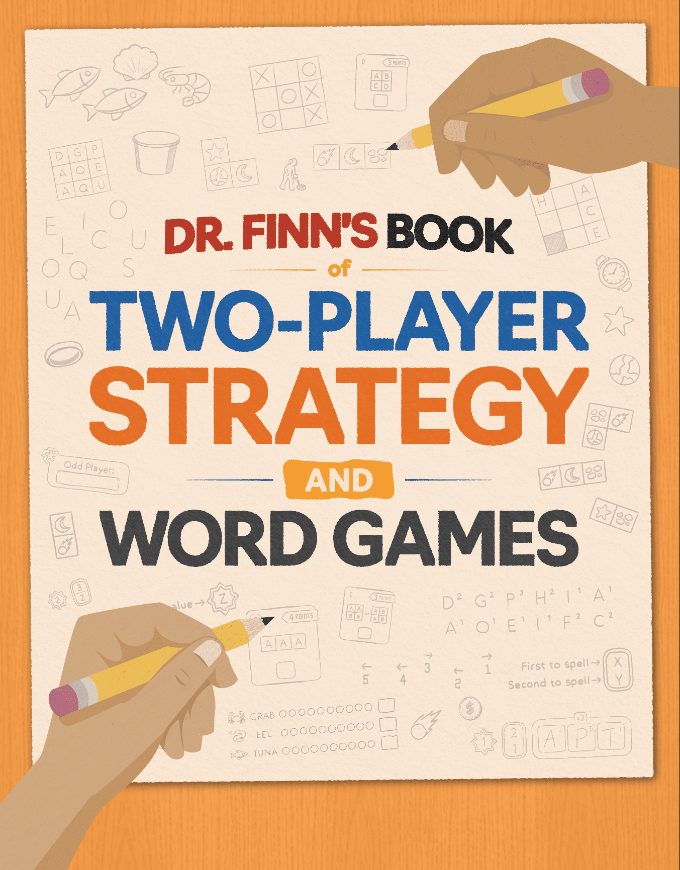Cover art for Dr. Finn's Book of 2-Player Strategy and Word Games