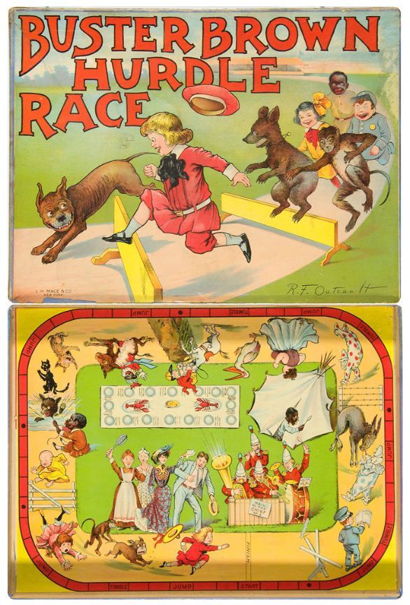 Buster Brown Hurdle Race Game box art