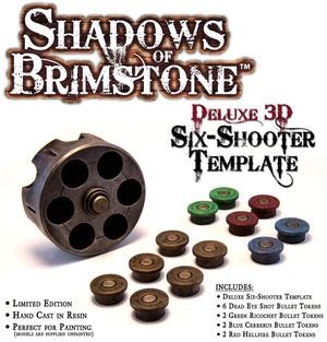 Shadows of Brimstone: Deluxe 3D Resin Six-Shooter Template