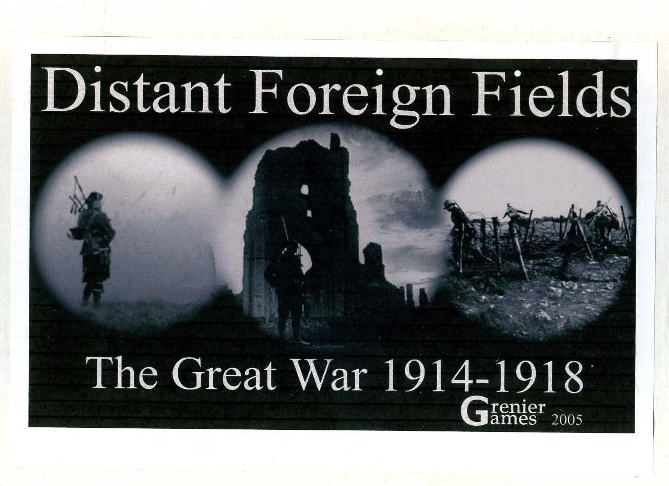 Distant Foreign Fields: The Great War 1914-1918 cover