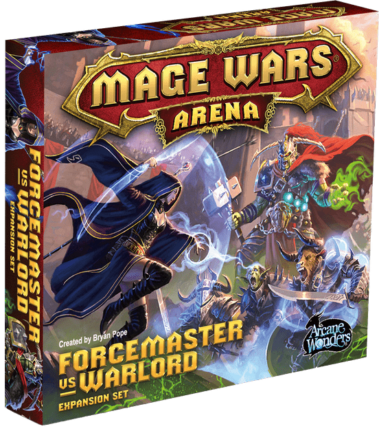 Mage Wars Arena: Forcemaster vs Warlord Expansion Set | Board Game 