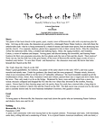 RPG Item: The Church on the Hill