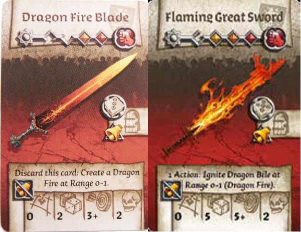 Difference Between Blade Of The Dragonfire Flaming Broadsword Boardgamegeek