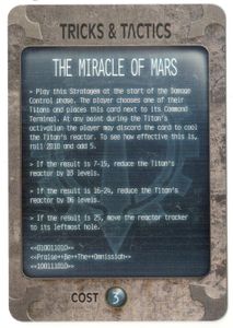 Adeptus Titanicus: The Horus Heresy – The Miracle of Mars Promo Stratagem Card Cover Artwork