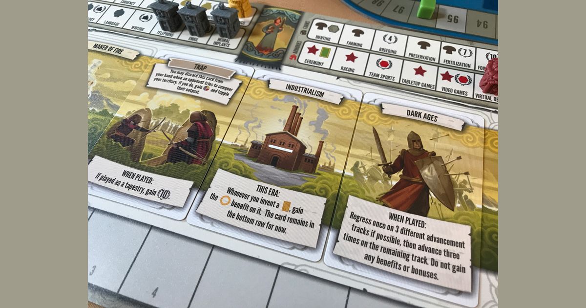 Tapestry Civilization from Fire to Space Shuttle Engines Gameward Bound BoardGameGeek