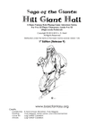 RPG Item: SG1: Hill Giant Hall