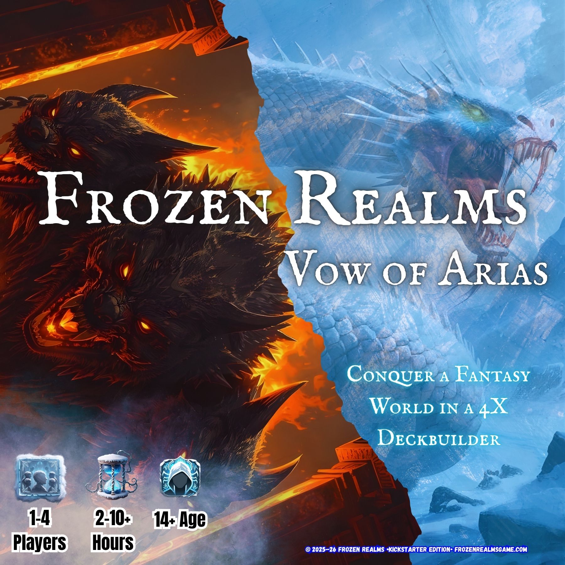 Cover art for Frozen Realms
