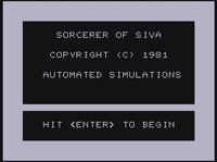 Video Game: Sorcerer of Siva