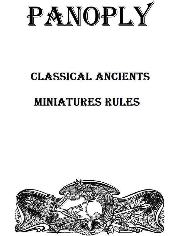 Panoply: Classical Ancients Miniatures Rules