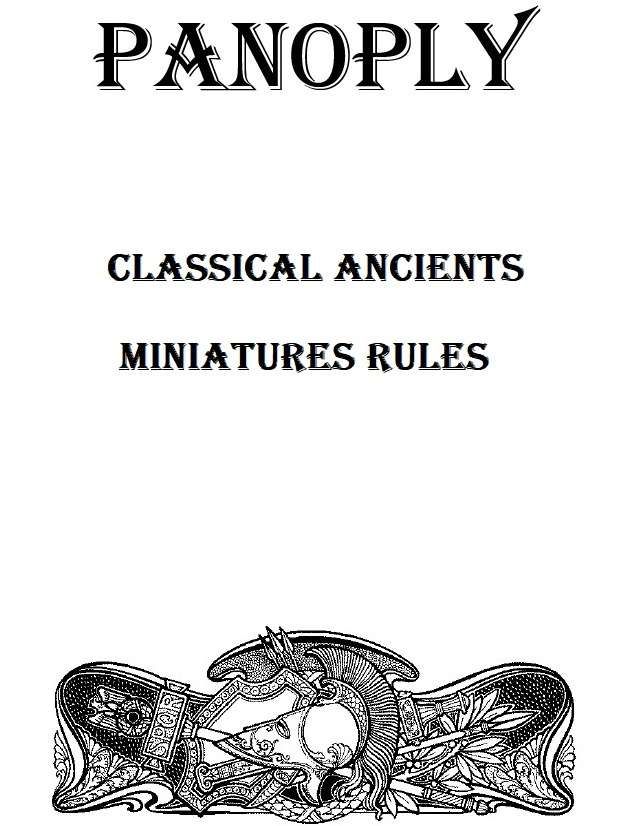 Panoply: Classical Ancients Miniatures Rules box art