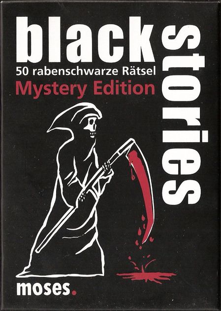 Black Stories Scary Music Edition moses The Card Game 50 rabenschwarze Rätsel Murder Mystery