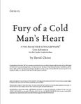 RPG Item: COR3-03: Fury of a Cold Man's Heart