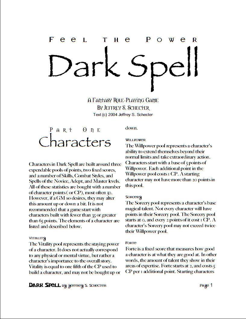 Dark Spell box art