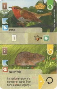 Forest Shuffle: Robin / Water Vole Promo Card