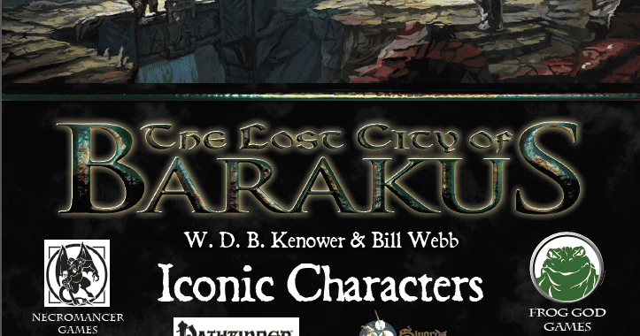 The Lost City of Barakus: Iconic Characters | RPG Item | BoardGameGeek