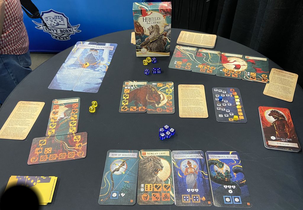 헤라클레스와 12가지 노동, Envy Born Games, 2025 — GAMA Expo 2025에 전시된 모형