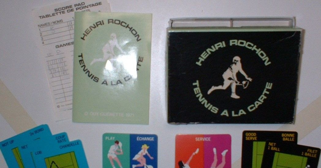 Henri Rochon Tennis à la Carte Board Game BoardGameGeek