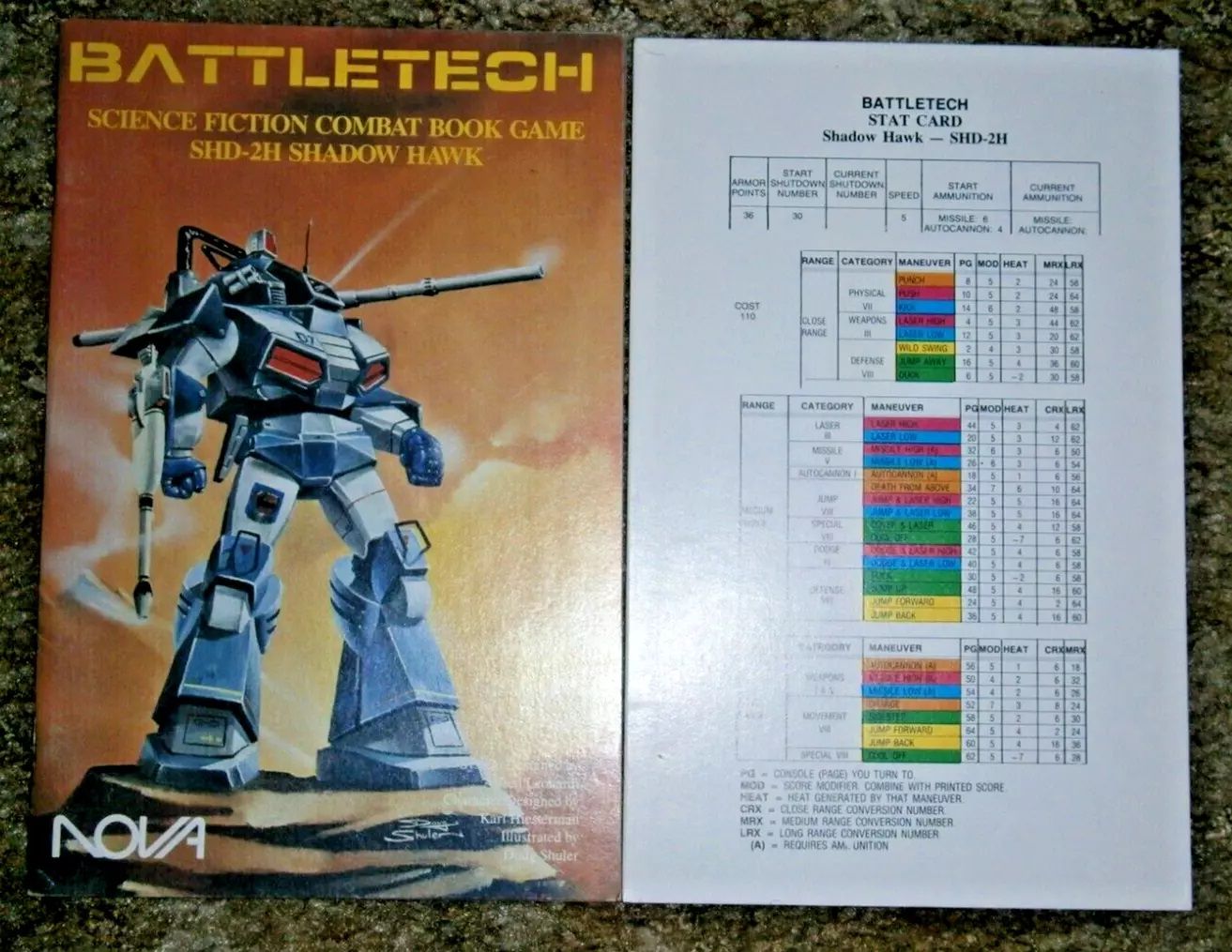 BattleTech Science Fiction Combat Book Game: SHD-2H Shadow Hawk