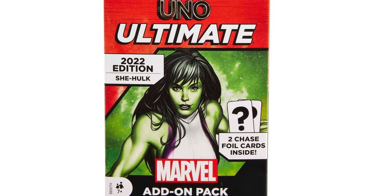 UNO Ultimate Marvel Addon Pack SheHulk Board Game BoardGameGeek