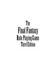 RPG Item: Final Fantasy Role Playing Game Third Edition