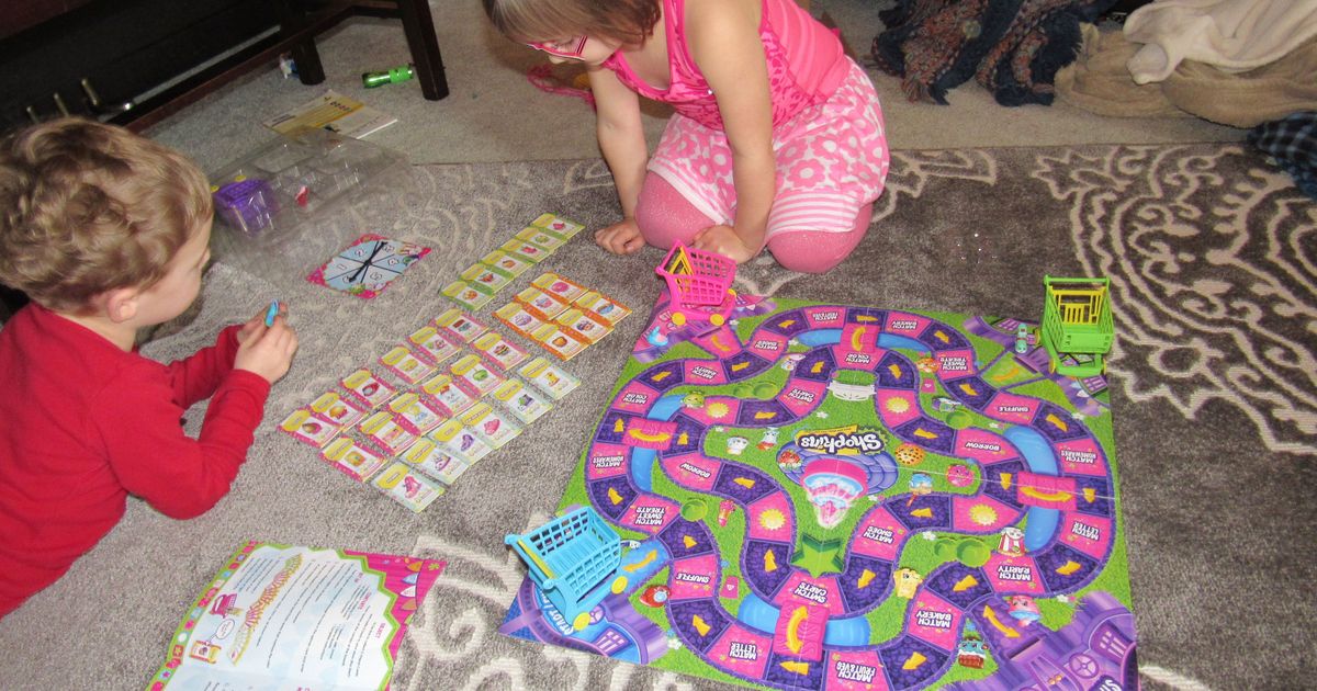 Shopkins Shopping Cart Sprint Game Board Game BoardGameGeek