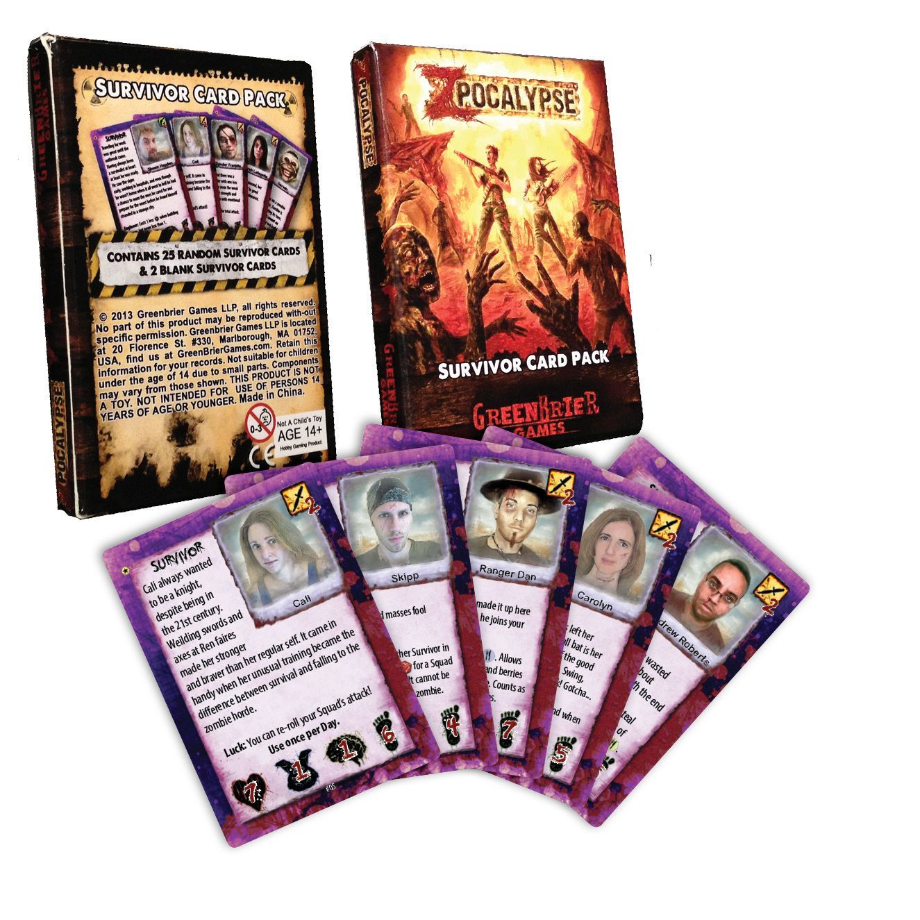 Zpocalypse: Survivor Card Pack #1 box art