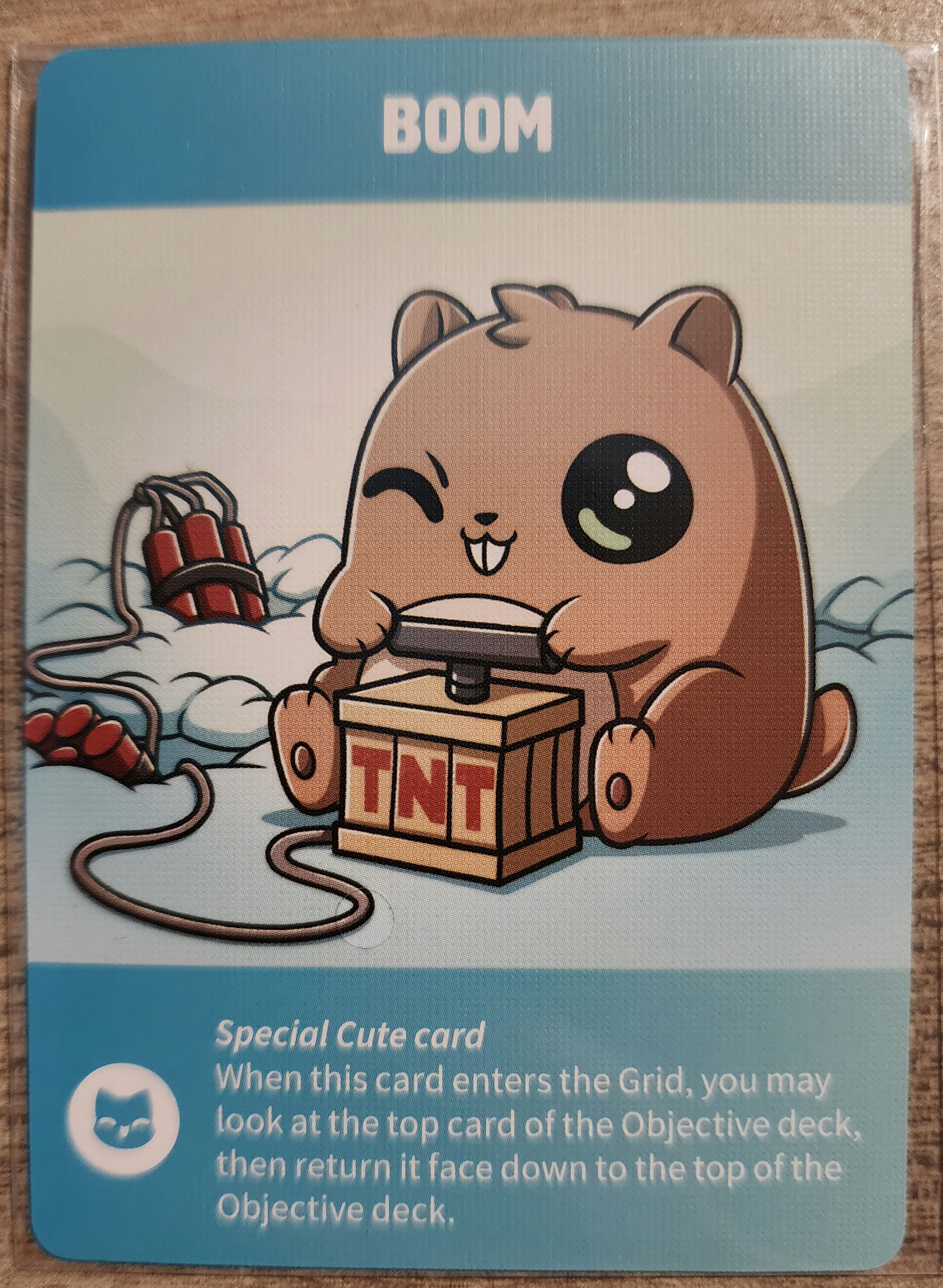 Tic Tac K.O.: Cute vs Evil – Boom Promo Card