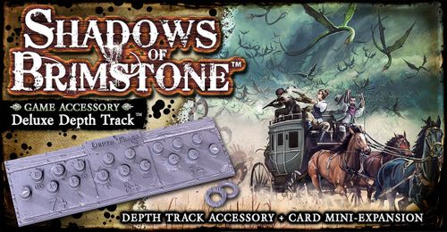 Board Game: Shadows of Brimstone: Depth Track Accessory + Card Mini-Expansion