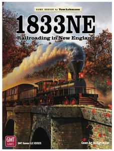 1833NE strategic 18xx board game for 3-5 players - official GMT Games cover