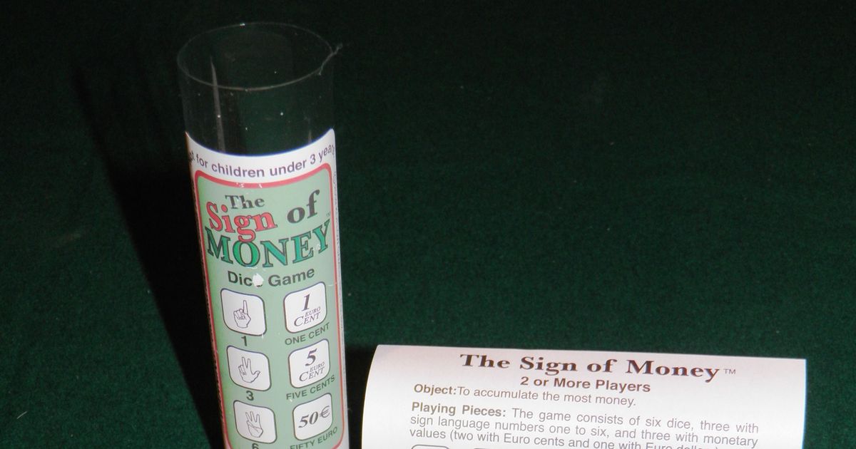 The Sign of Money | Board Game | BoardGameGeek