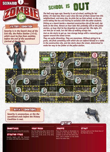 Board Game: Zombie 15': Left Alone – Solo Campaign