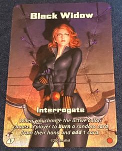 UNO Ultimate: Black Widow – Interrogate Super Rare Foil Chase Card