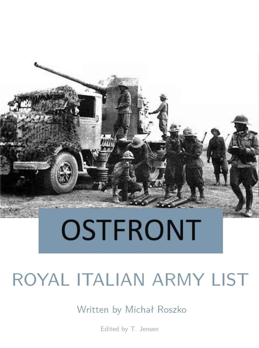 Ostfront: Royal Italian Army List cover