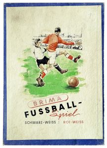 Fußballspiel Schwarz-Weiß: Rot-Weiß