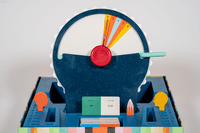 Wavelength device with the screen open