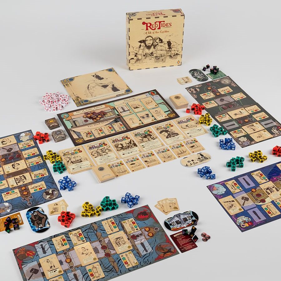 Illustration 7 de Red Tides: A Tale of New Caribbea - A Co-Op Pirate Boardgame