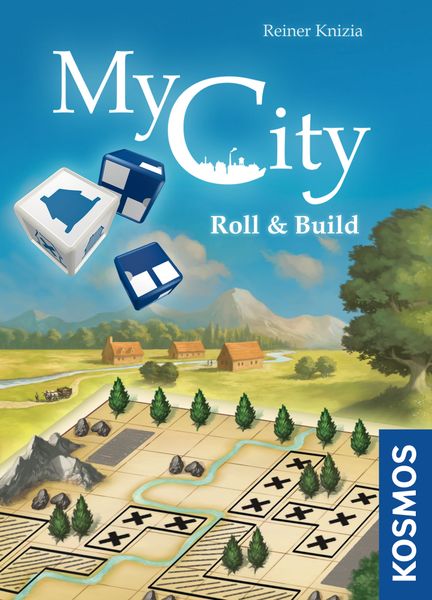 My City: Roll & Build, KOSMOS, 2023 — front cover, English edition (image provided by the publisher)