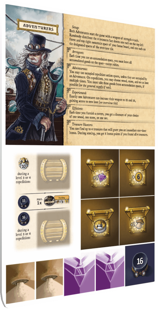 Caverna: The Forgotten Folk – Adventurers Promo