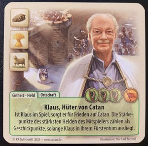 Catan: Das Duell – Sonderkarte 2023: Klaus, Hüter von Catan
