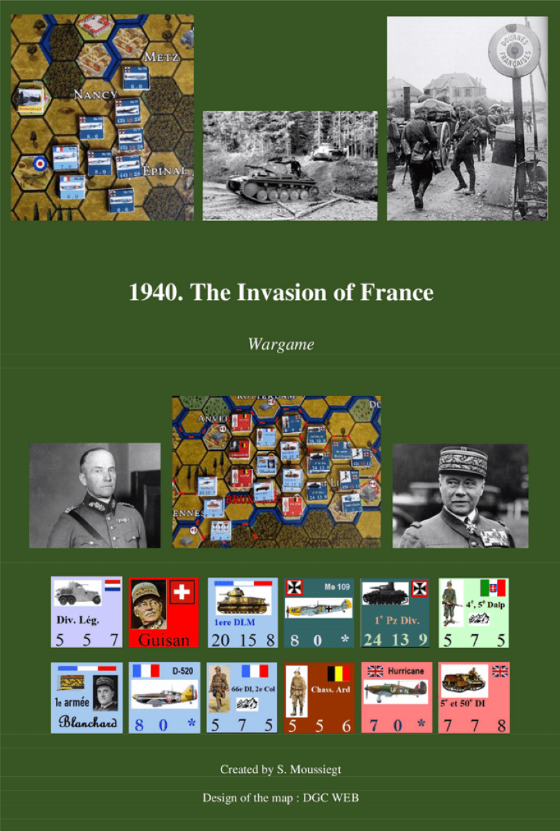 Cover art for 1940. The Invasion of France