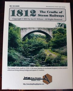 1812: The Cradle Of Steam Railways box art