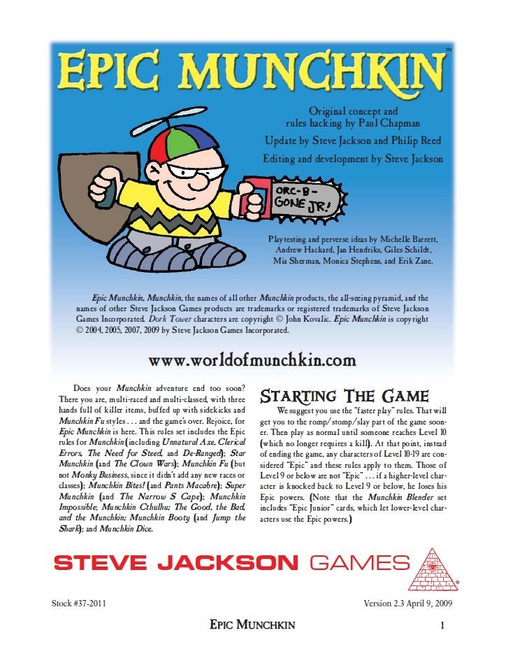 Epic Munchkin