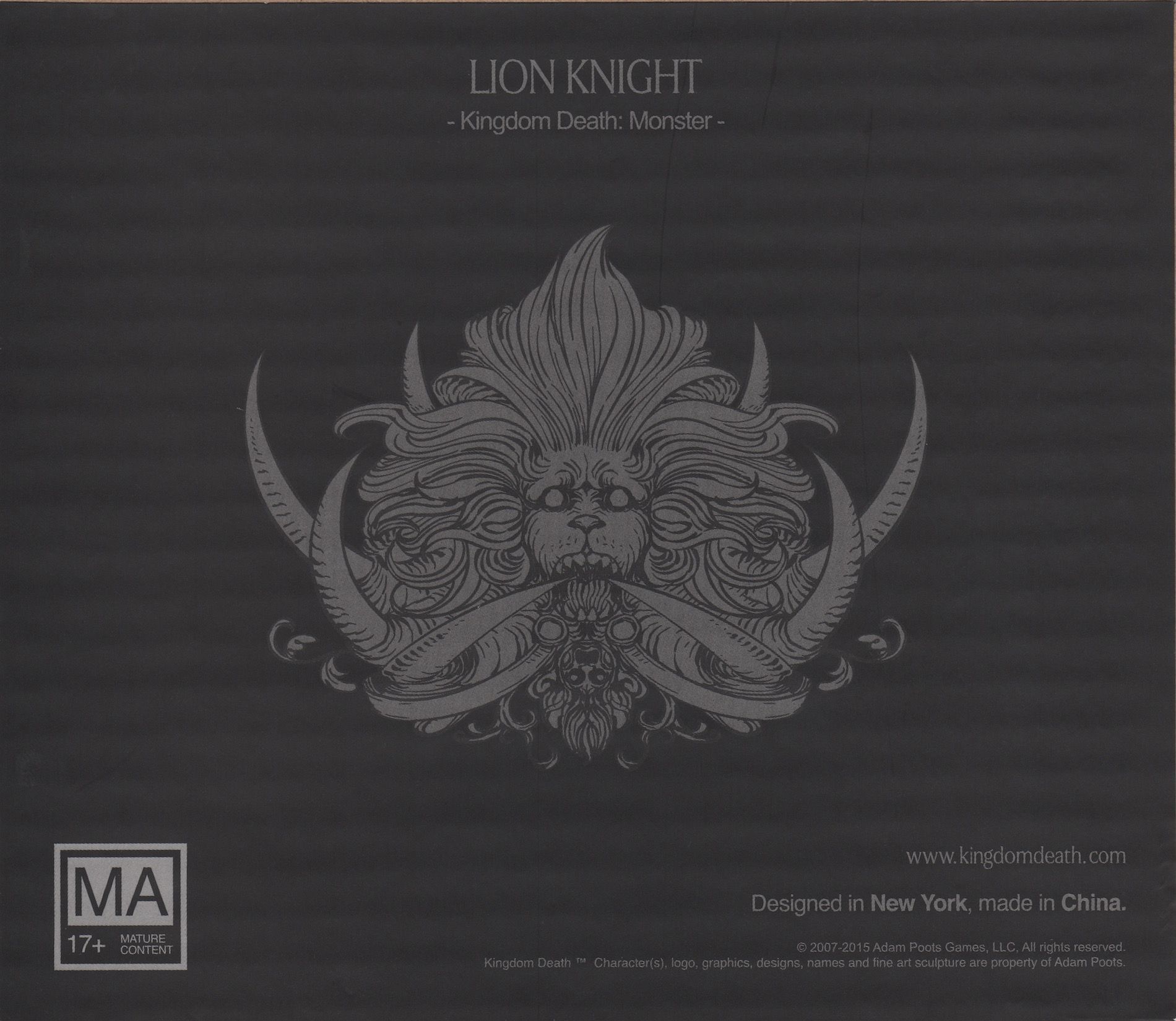 Kingdom Death: Monster – Lion Knight Expansion cover art