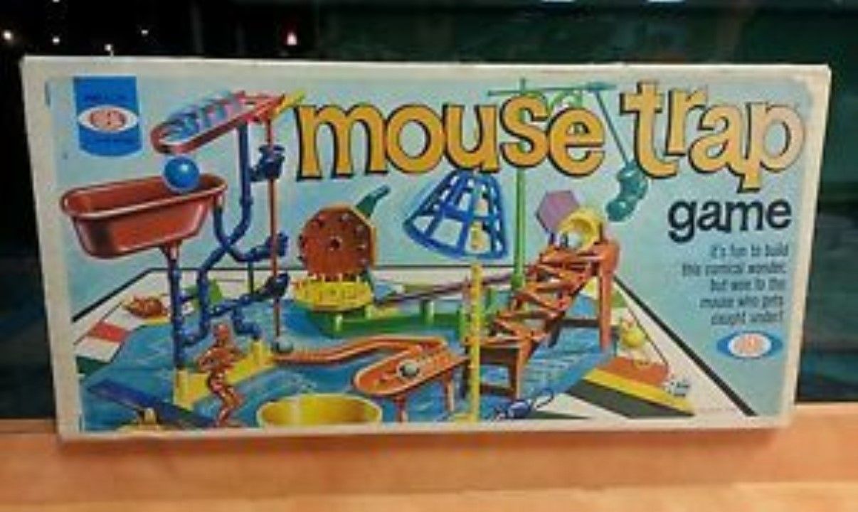 IDEAL MOUSE TRAP BOARD GAME 1964 ORIGINAL AND COMPLETE