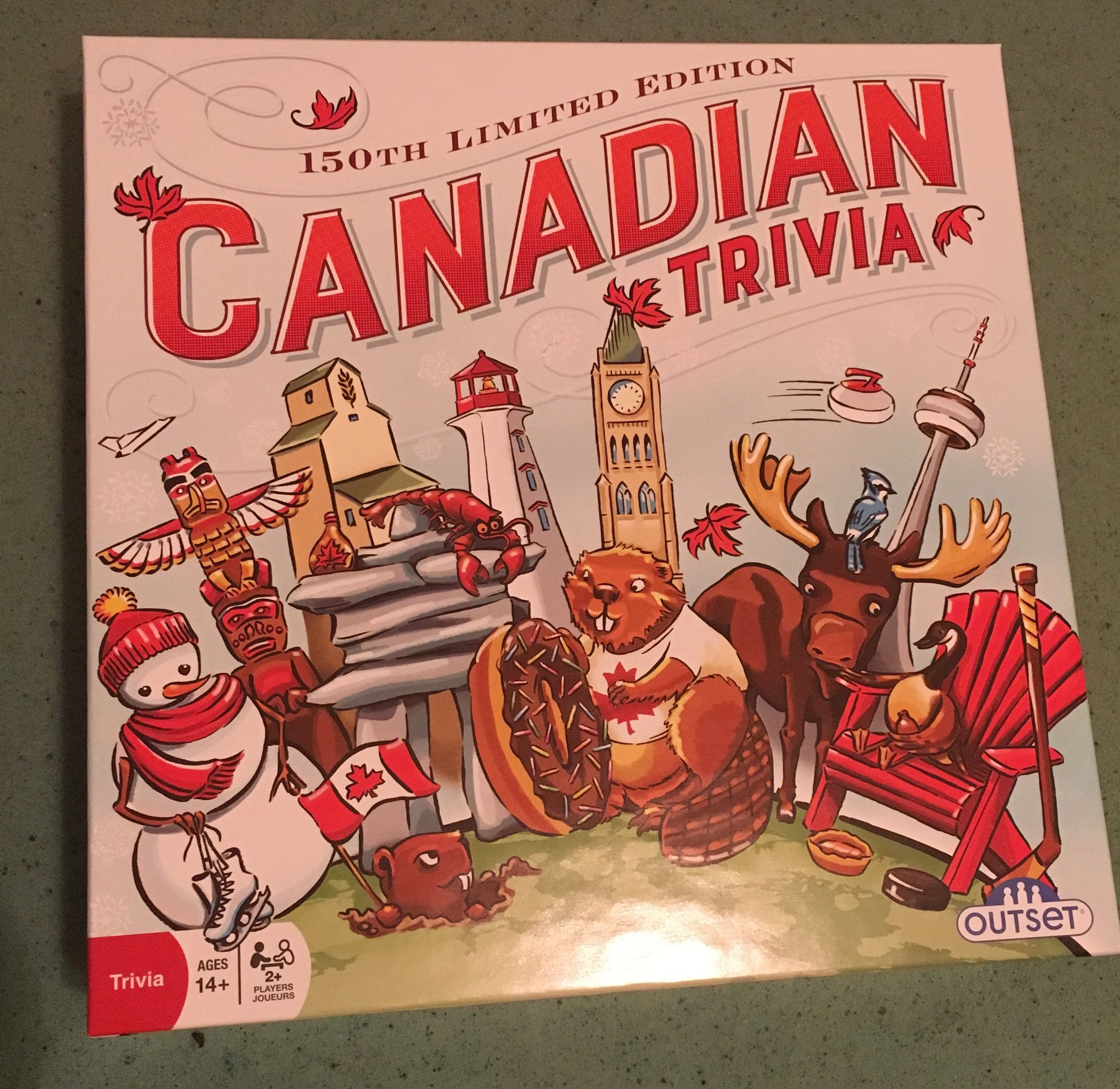 150th Limited Edition Canadian Trivia box art