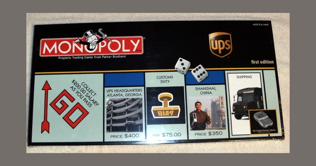 Monopoly UPS Board Game BoardGameGeek
